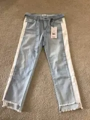 $16.94 NWT JORDACHE Kids Girls Light Blue/White Jeans Denim Pants 12