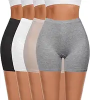 [Mayoii] 4PCS Anti Chafing Shorts Women, Seamless Slip Shorts Comfortable Chub Rub Underwear for Dresses Skirts