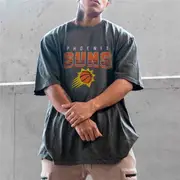 Phoenix Suns Basketball Men's Oversized T-Shirts