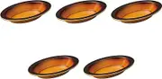 Set of 5, AME Oval Agratin Dish L [8.7 x 5.2 x 1.3 x 1.3 inches (22 x 13.3 x 3.2 cm) | Setomonohonpo