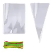 Candy Bags Clear Triangle Lollipop Cellophane Bag Wedding Christmas Party