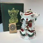 Boyd’s Bears Elbert,Delbert & Fritz Christmas Merry-Go-Round Musical