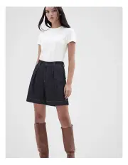 [Unison] Denim Walk Short in Dark Blue