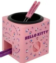 Hello Kitty Fondue Maker *New In Box* Includes 4 Fondue Forks