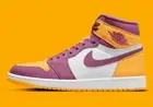Air Jordan 1 Retro High OG GS Size 4.5 Brotherhood Gold Bordeaux 575441 706