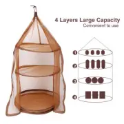 Hanging Drying Net Fold Food Vegetable Fish Storage Rack Insect-resistant Bag