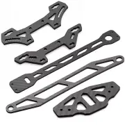 Carbon Fiber Second Floor Board Plate Upgrade Part for TAMIYA 1/10 TT-02 RC CapB