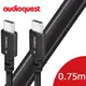 美國線聖 Audioquest USB-Digital Audio Carbon 傳輸線 (C↔C) 0.75M