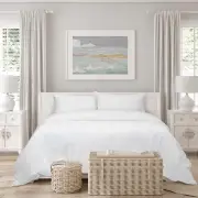 Algodon Romy White Quilt Cover Set
