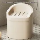 Shower Chair Slip Resistant Adjustable Height Comfortable EPP Bath Stool