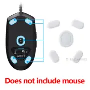 2 Sets White Rounded Curved Edges Mouse Feet Skates for Logitech G102 GPRO mouse