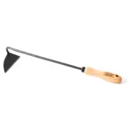 DeWit Right Hand Dutch Hand Hoe - Slices Weeds, Steel Blade Wood Handle, 18 in