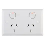 DETA Solid Plate Double Power Point - 10 Pack