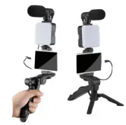 180 Rotational LED Lightweight Folding Tripod with Handheld Grip