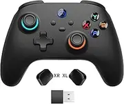 momen Wireless PC Gaming Controller for Switch 2 Pro/Steam Deck Game with Paddles, Hall Effect Joysticks & 2.4G Dongle, Black Bluetooth Gamepad for Windows/Android/iPhone