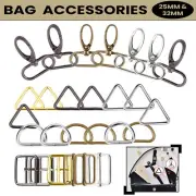 25mm/32mm Buckle D Rings Slider Magnetic Clasp Buttons Accessories 20/30/40pcs