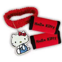 在飛比找PChome24h購物優惠-Hello Kitty兜風紅系列-照後鏡套 +把手套