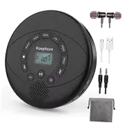 CD player portable,Discman rechargeable,Walkman CD player with Black
