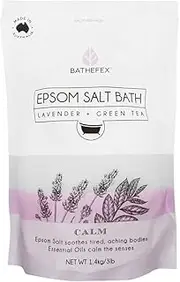 Bathefex Lavender and Green Tea Epsom Salt Bath, 1.4kg