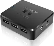 Thermaltake H200 Plus Internal USB Hub, 3-Port USB 2.0 Header Outputs, 3 External Type-A USB Ports, PS-ACC-IU2H00R-2