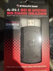 NEW Stealth Cam Trail Camera 4-in-1 SD & MicroSD Card Reader for iOS & Android