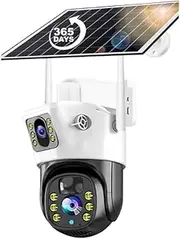 4G SIM Solar Camera 8MP 4K Outdoor Low Power CCTV IP Camera with Night Vision, Two-Way Audio, PIR Motion Detection, Solar Panel – Dust & Water Resistant