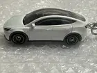 Matchbox Tesla Model Y White 89/100 Scale 1/64 NEW Custom Keychain.