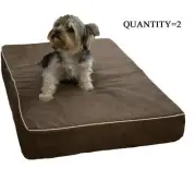 Quantity=2 Durable Waterproof Orthopedic MEMORY FOAM Pet Pad Dog Bed S/M size