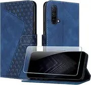[JayModCase] Mobile Phone Case for Oneplus Nord CE 5G with Screen Protector, Flip Wallet PU Leather Oneplus Nord CE 5G Case [Card Slot] [Magnet] [Stand] 360 Shockproof Protective Case - Blue