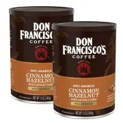 Don Francisco's CINNAMON HAZELNUT Ground Arabica Coffee Medium 2 - 12 Oz. Cans