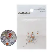50Pcs Flatback Rhinestones AB Art Rhinestones Round Beads Crystal