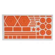 Sunlite Reflective Stick On Shapes Orange