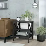 vidaXL Side Table Black 40x42x50 cm Engineered Wood