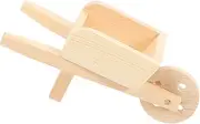 SUPVOX Tiny Cart Model Miniature Wheelbarrow for Micro Landscape Decoration Garden Prop for Home Decor Educational Model and Tabletop Display