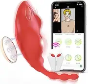 Wearable Panty G Spot Dildo Vibrators Adult Sex Toys for Women or Men, with APP Remote Control Panty Mini Vibrator with 9 Quickly Wiggling & Vibrating Modes Panties Toy Sex Machine