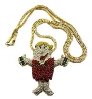 HIP HOP DESIGN PENDANT & 30" FRANCO CHAIN