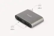 New MOSHI USB-C to Dual USB Adapter Dual USB-A Ports Camera Printer Ext Storage
