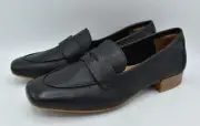 Sofft Womens Size 8.5 Elinor Moc Toe Black Leather Slip On Penny Loafers Shoes