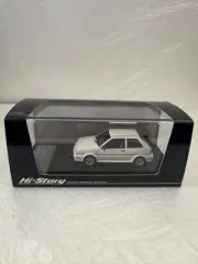 Nissan March Turbo 1985 Miniature Car 1/43 White Mini Model Good Minicar
