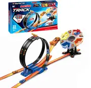 33Pcs Racing Track Pull-Back Action 2 Cars