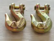 Grade 70 8mm Clevis Grab Wing hook for Drag Chain Load Lashing Restraint 2pcs