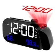 Projection Alarm Clock,Digital Clock with 180° Rotatable Projector and3273