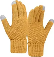 [Generic] Gloves Mittens Convertible Solid Color Fleece Knitted Cold Proof Gloves Women Gloves Mitten