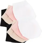 CATIEBYE 4 Pairs Fore Socks Heel Socks Pilates Spacers Cotton Spandex Sock Heels Shoe Quarter Socks Women Toe Topper Socks Women Ladies Sandals Ankle Relief Heeled Sandal Foot