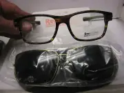NEW Revolution Eyeglass Frame W/ Magnet sun shade RCF 208 LGRN 55-18-136 w/case