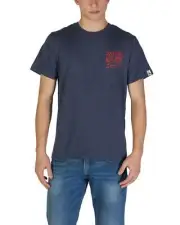 Replay M3896 Short Sleeve Crew Neck TShirt Men Blue Shirts