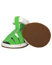 Pet Life Set of 7 Buckle Supportive Pvc Waterproof Pet Sandals Shoes