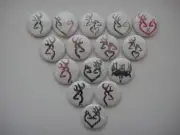 Browning deers buttons flat back or pin badge cabochons embellishments magnet