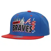 MENS MITCHELL & NESS MLB BUZZ SNAPBACK COOP BRAVES - BLUE