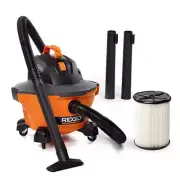 RIDGID NXT Wet/Dry Shop Vacuum 6 Gal. 3.5 Peak HP On-Board Storage w/ Casters